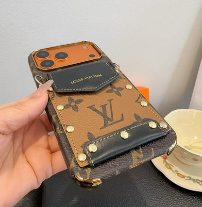 Fashion Aesthetic Shock Absorbing Protective Phone Case  L*V Series、Fashion Phone Case