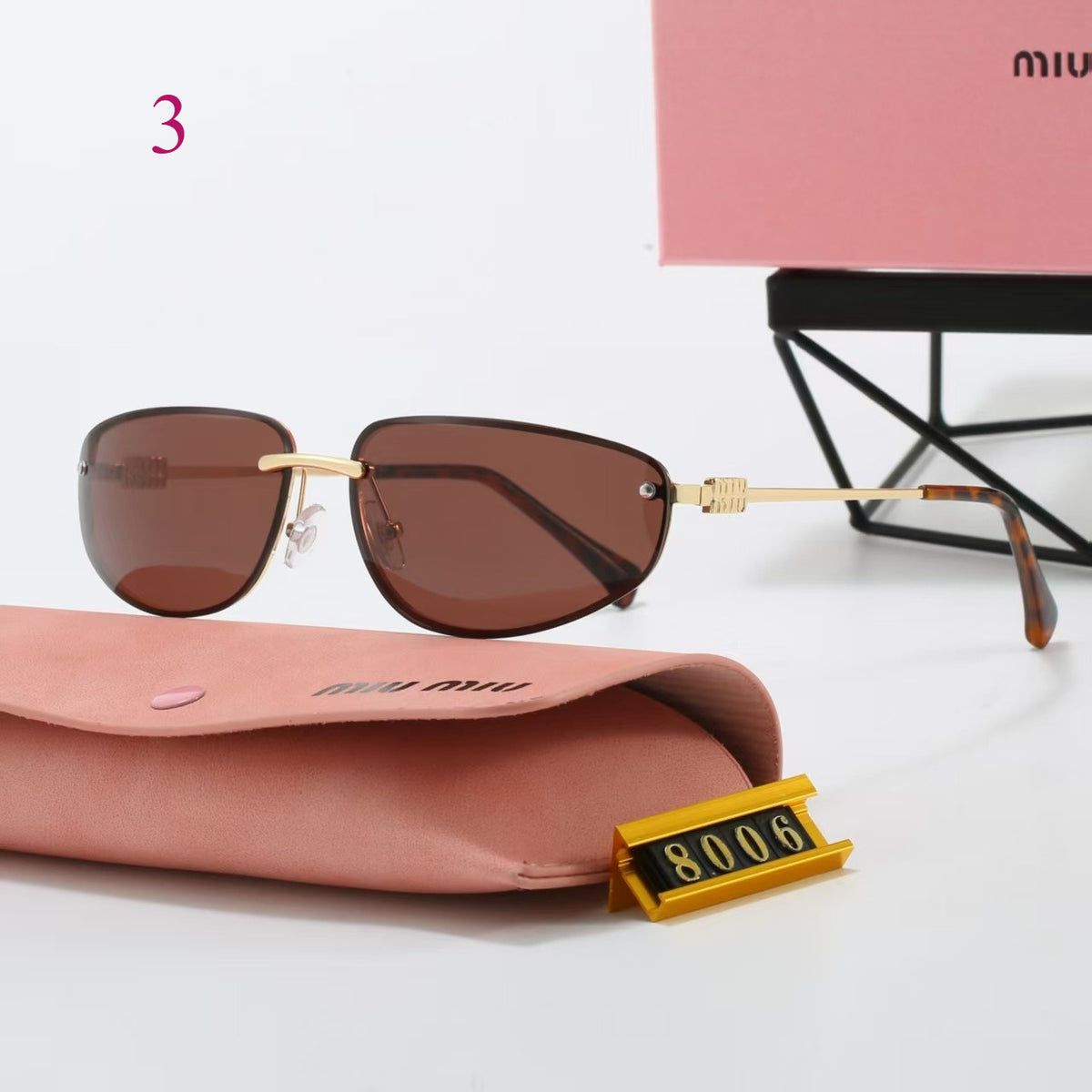 Classic Aviator Sunglasses with Wide Double Bridge
