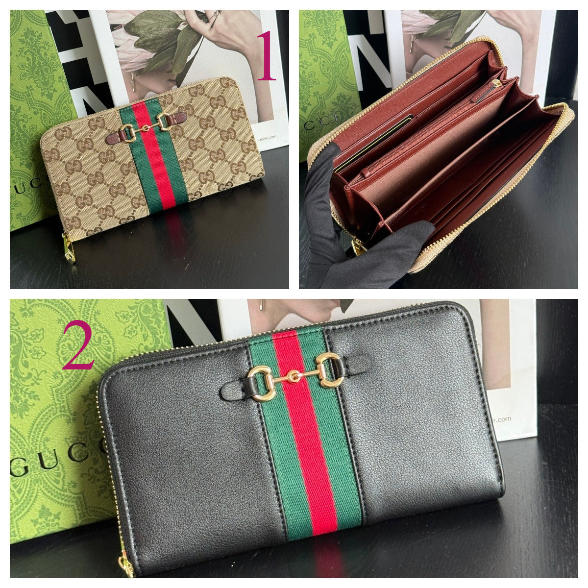 Luxury‑Inspired Trendy Wallets 010 GU*CI Series、Fashion Bags