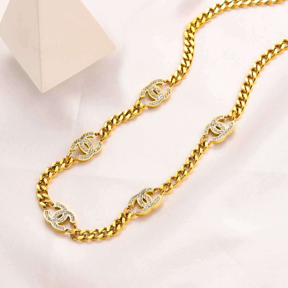 Set Collana Bracciale in Acciaio Inox 304