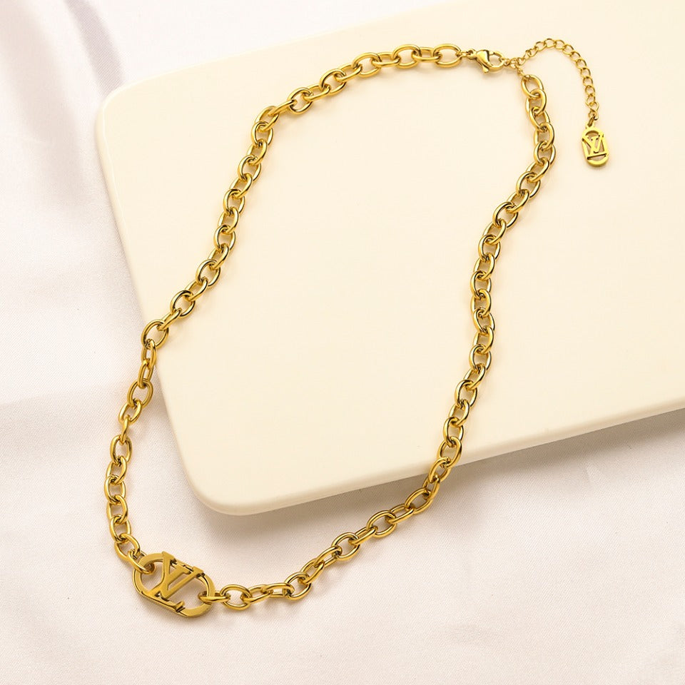 Set di orecchini, bracciale e collana in acciaio inossidabile 304