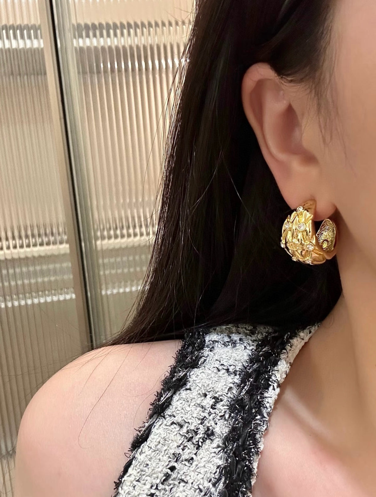 Quilted Dome Earrings