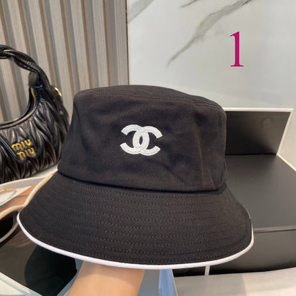 Adjustable Sun Hat for Men Women Outdoor UV Protection CH*NEL Series、Fashion Caps