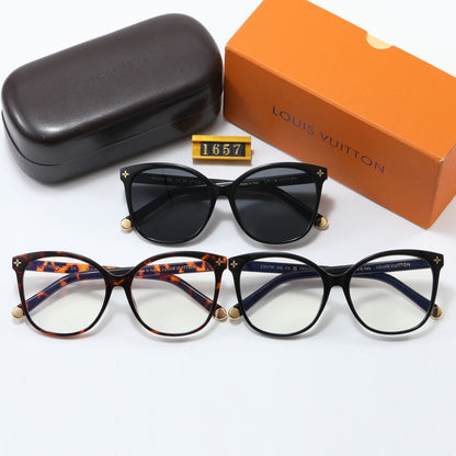 Oversized Butterfly Sunglasses with Openwork Temples