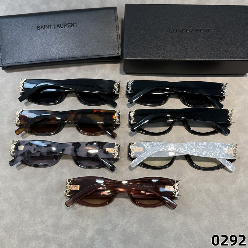 Narrow Sculpted Glasses - Clear and Tinted Lens Options