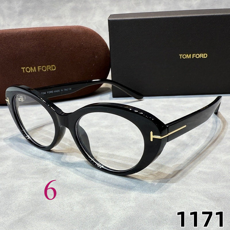 Narrow Oval Sunglasses with Flared Corners