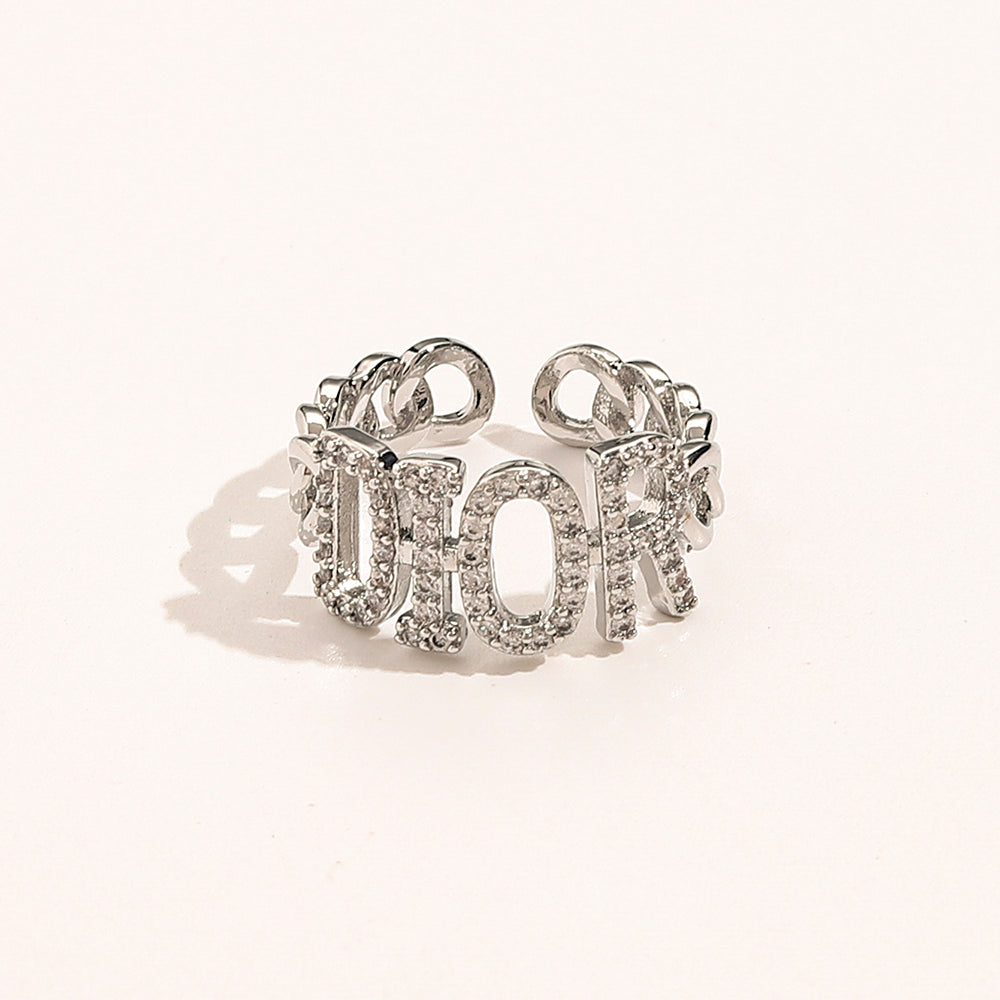 Copper Zirconium Real Gold Plated Ring,Rings Collection、D*or  Series