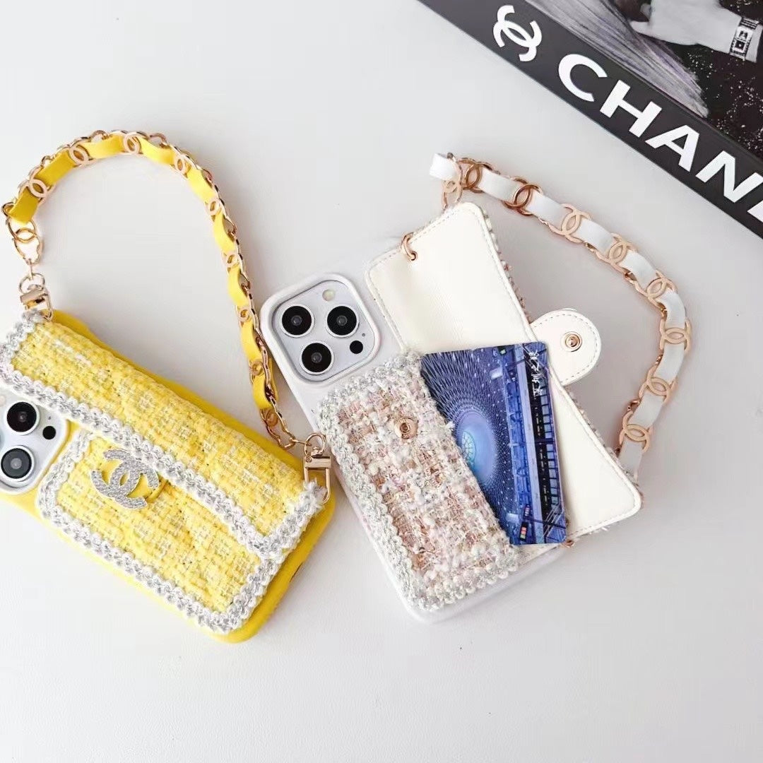 Fashion Aesthetic Shock Absorbing Protective Phone Case CH*NEL Series、Fashion Phone Case