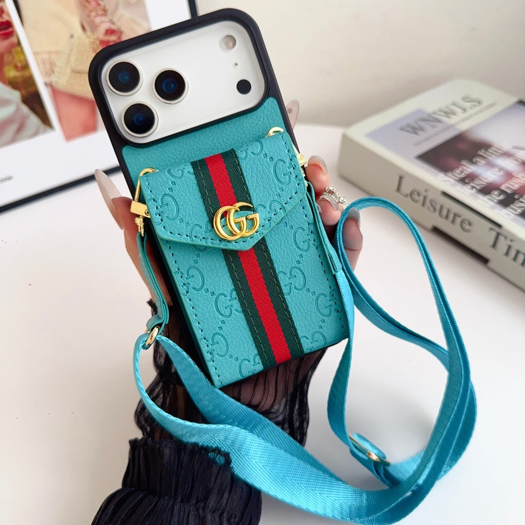 Fashion Aesthetic Shock Absorbing Protective Phone Case  GU*CI Series、Fashion Phone Case