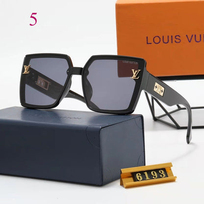 Oversized Flat-Top Square Sunglasses