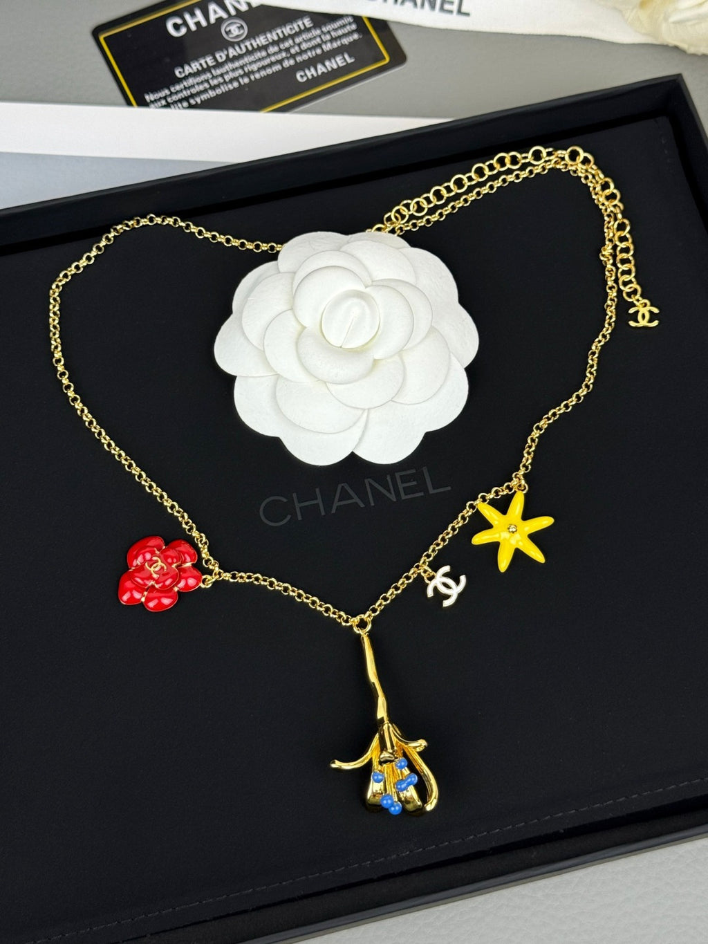 Botanical Charm Y-Drop Necklace