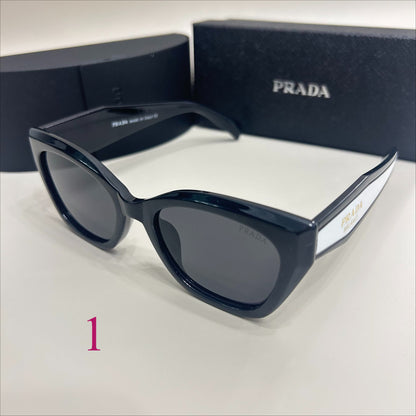 Soft-Square Sunglasses with Wide Sculpted Temples