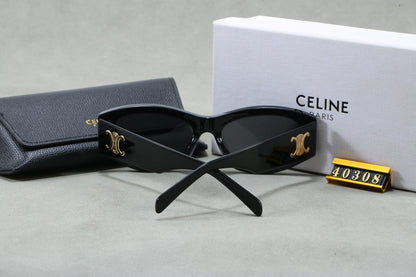 Cat Eye Sunglasses with Wide Temples