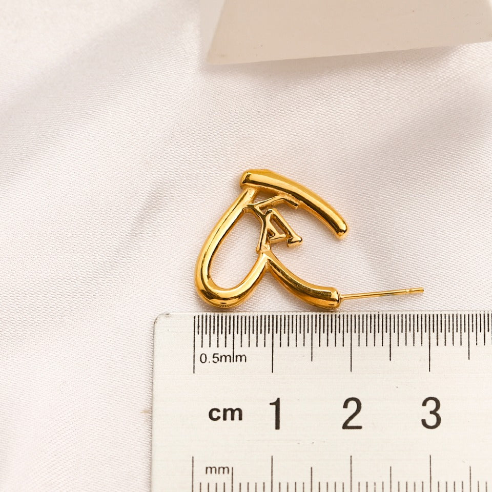 304 Stainless Steel Earring,Earrings Collection、L*V   Series