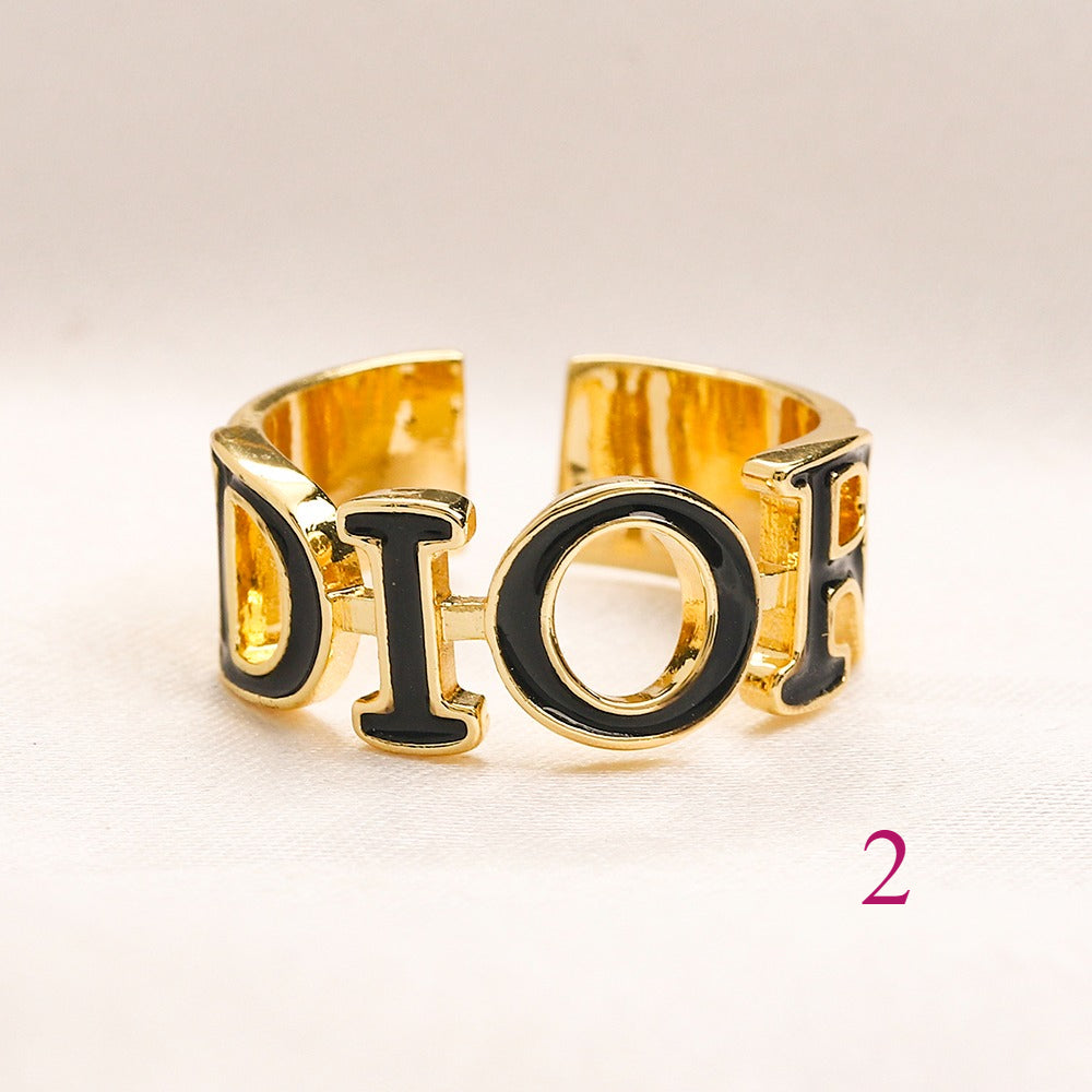 Copper Zirconium Real Gold Plated Ring,Rings Collection、D*or  Series