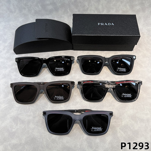 Bold Rectangular Sunglasses with Straight Browline