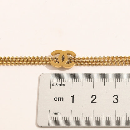 304 Stainless Steel Multi-Row Chain Interlocking-C Bracelet