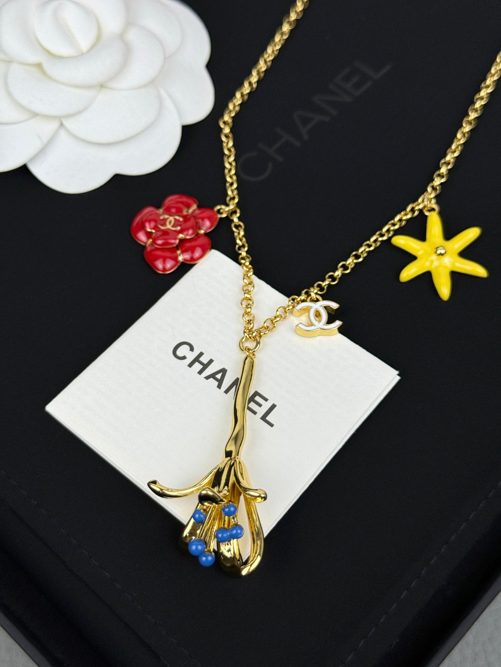 Botanical Charm Y-Drop Necklace
