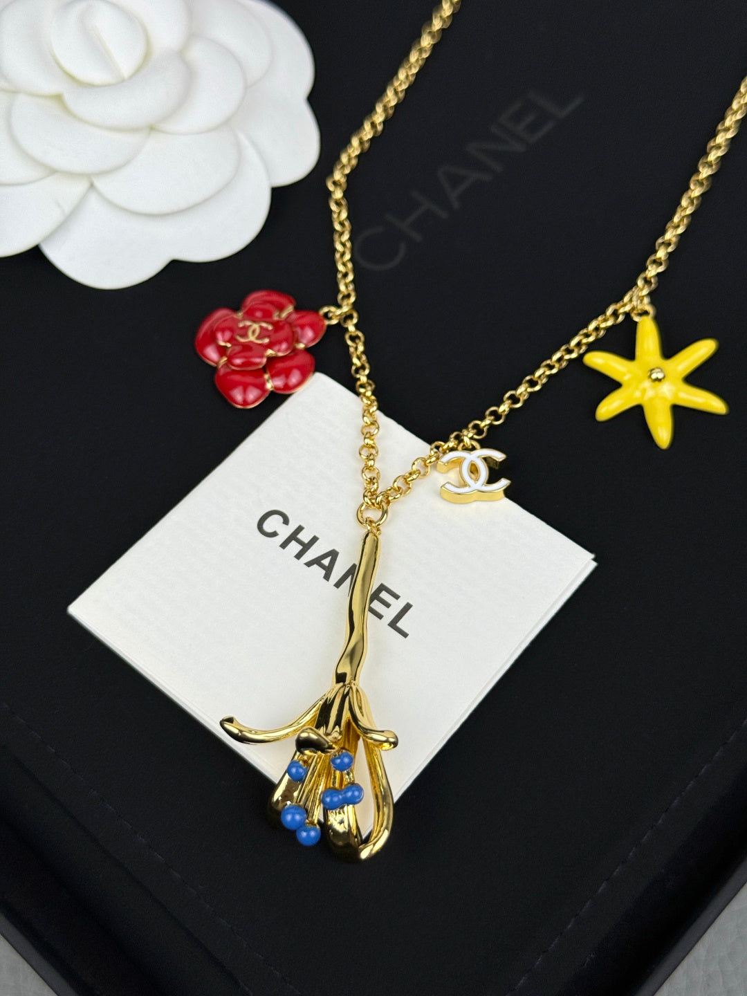 Botanical Charm Y-Drop Necklace