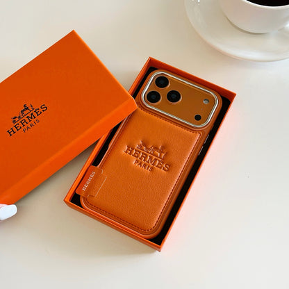 Fashion Aesthetic Shock Absorbing Protective Phone Case  He*mes Series、Fashion Phone Case