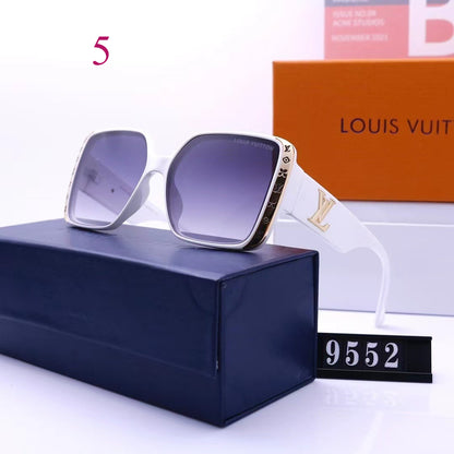 Oversized Rectangular Sunglasses with Studded Side Detail