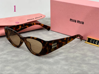 Slim Rectangular Sunglasses with Tapered Temples
