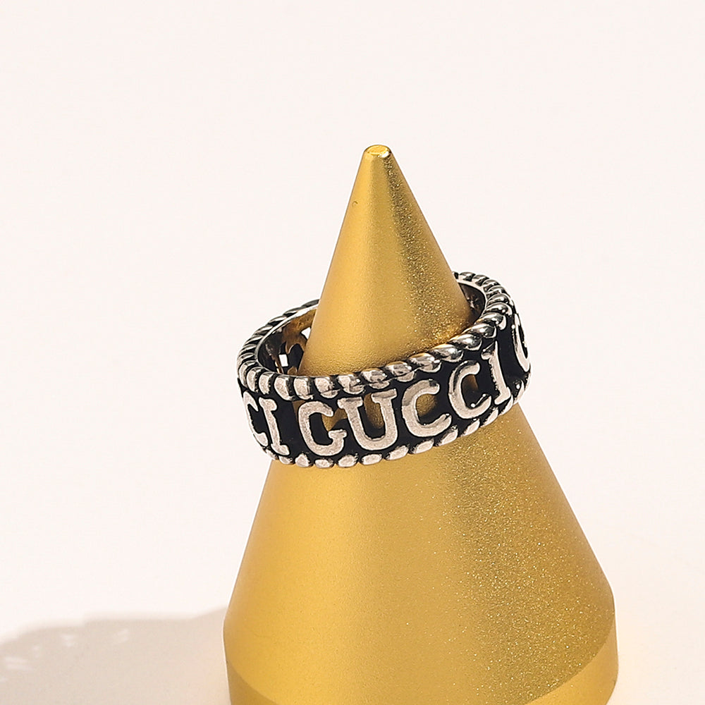 Copper Zirconium Real Gold Plated Ring,GU*CI Series、Rings Collection