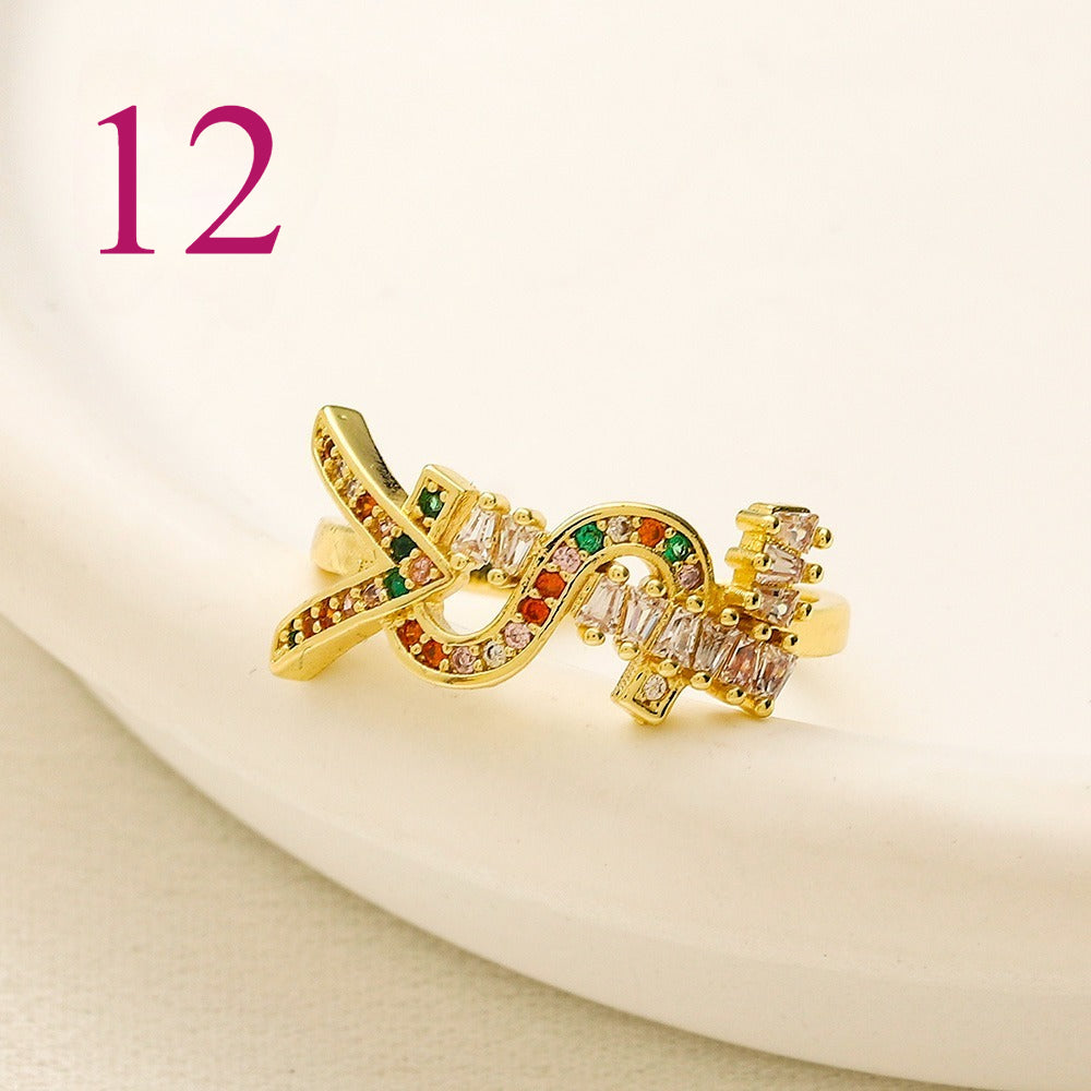 Fashion Open Adjustable Ring Collection、Rings Collection L*V Series、D*or Series、Y*L Series