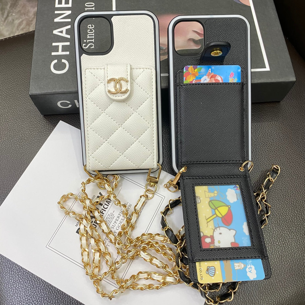 Fashion Aesthetic Shock Absorbing Protective Phone Case CH*NEL Series、Fashion Phone Case