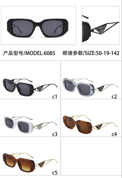 Chunky Oval-Rectangle Sunglasses