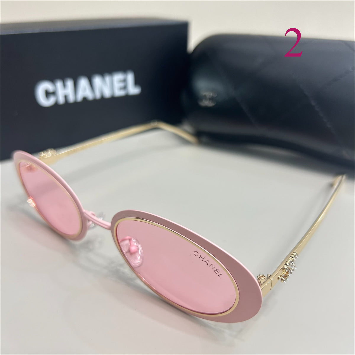 Oval Metal Sunglasses with Slim Double Bridge