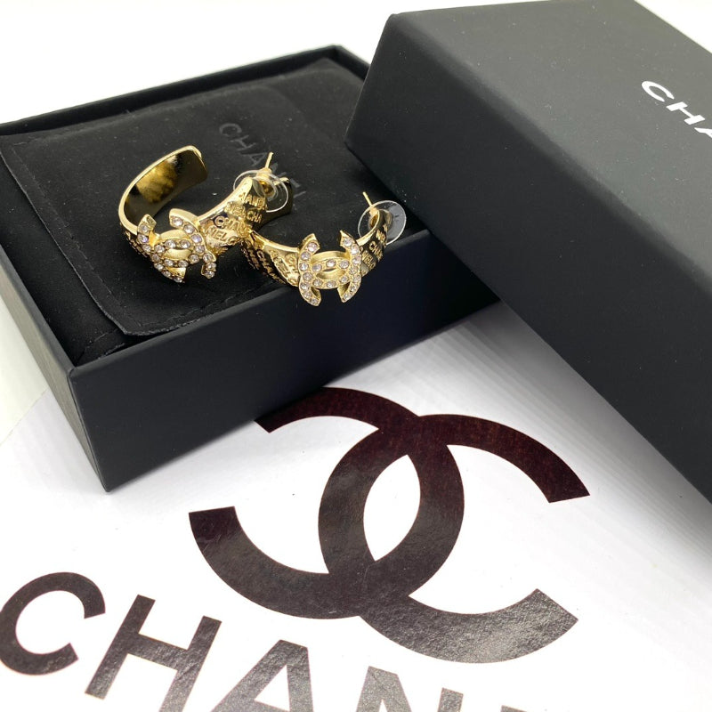 Pave Butterfly Hoop Earrings
