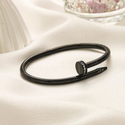 304 Stainless Steel Pointed Nail Bangle Bracelet