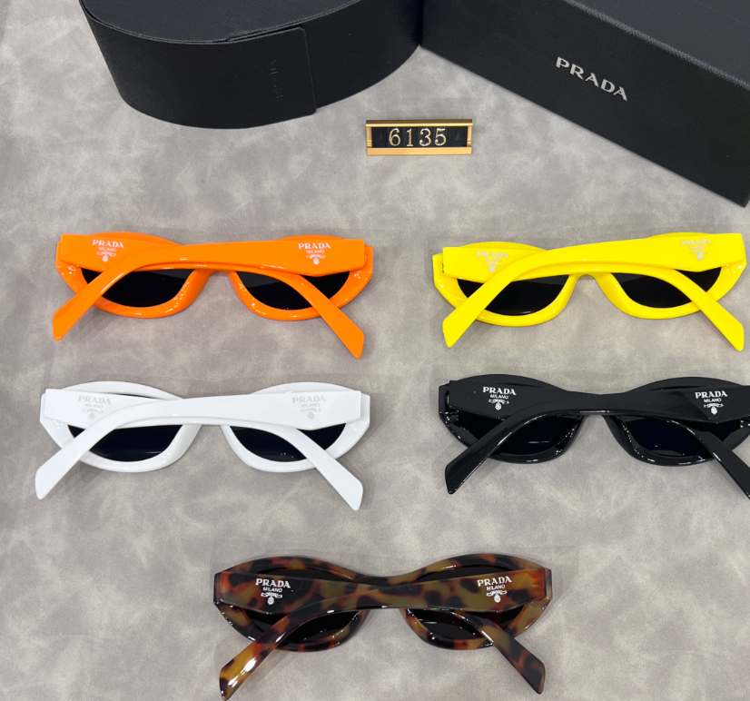 Chunky Oval Sunglasses with Triangular Temple Detail