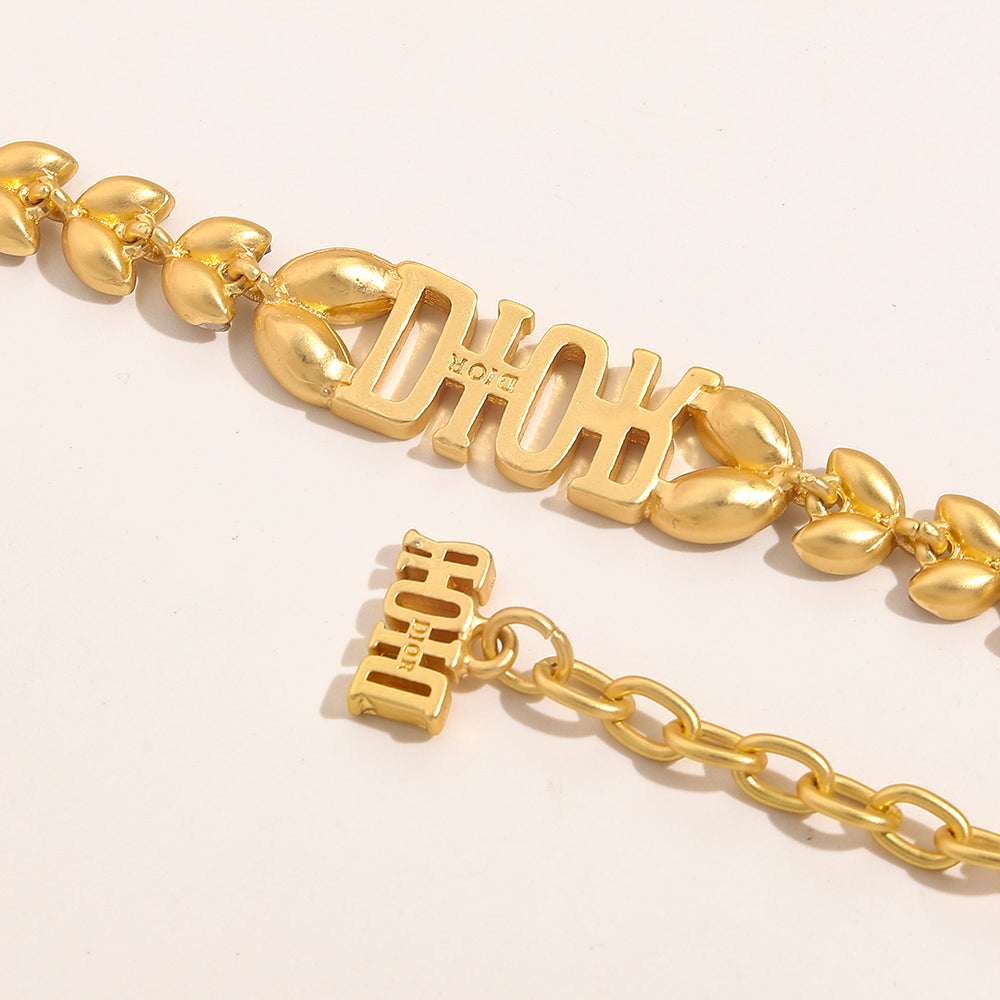 304 Legierung Armband-Halsketten-Set