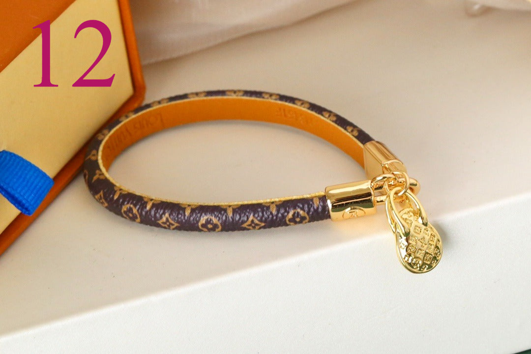 Monogram Charm Strap Bracelets - 21 Style Options
