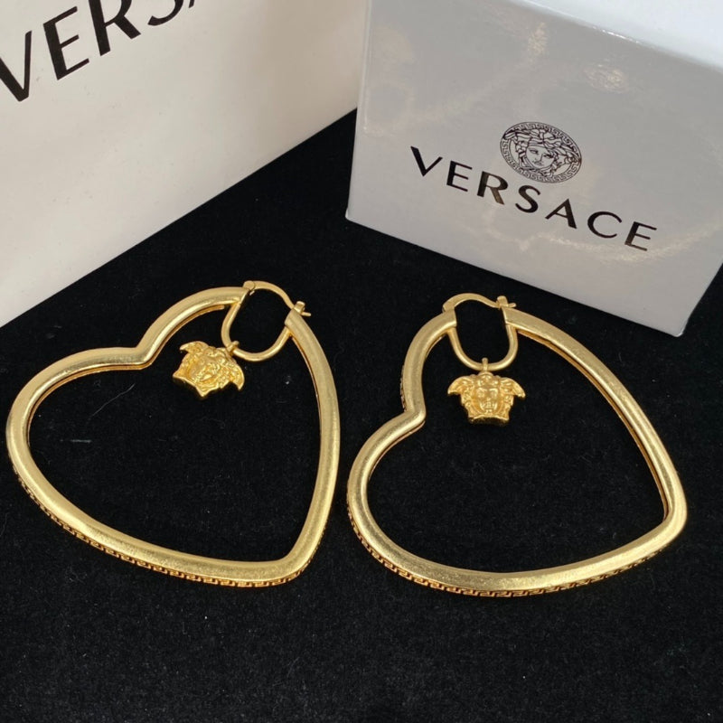 Heart Outline Hoop Earrings