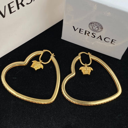 Heart Outline Hoop Earrings