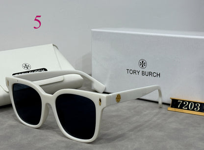 Square Sunglasses with Raised Double Bridge