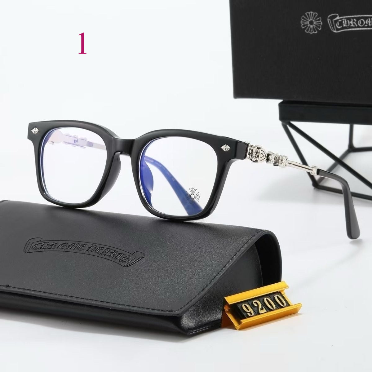Rounded Rectangle Clear-Lens Glasses