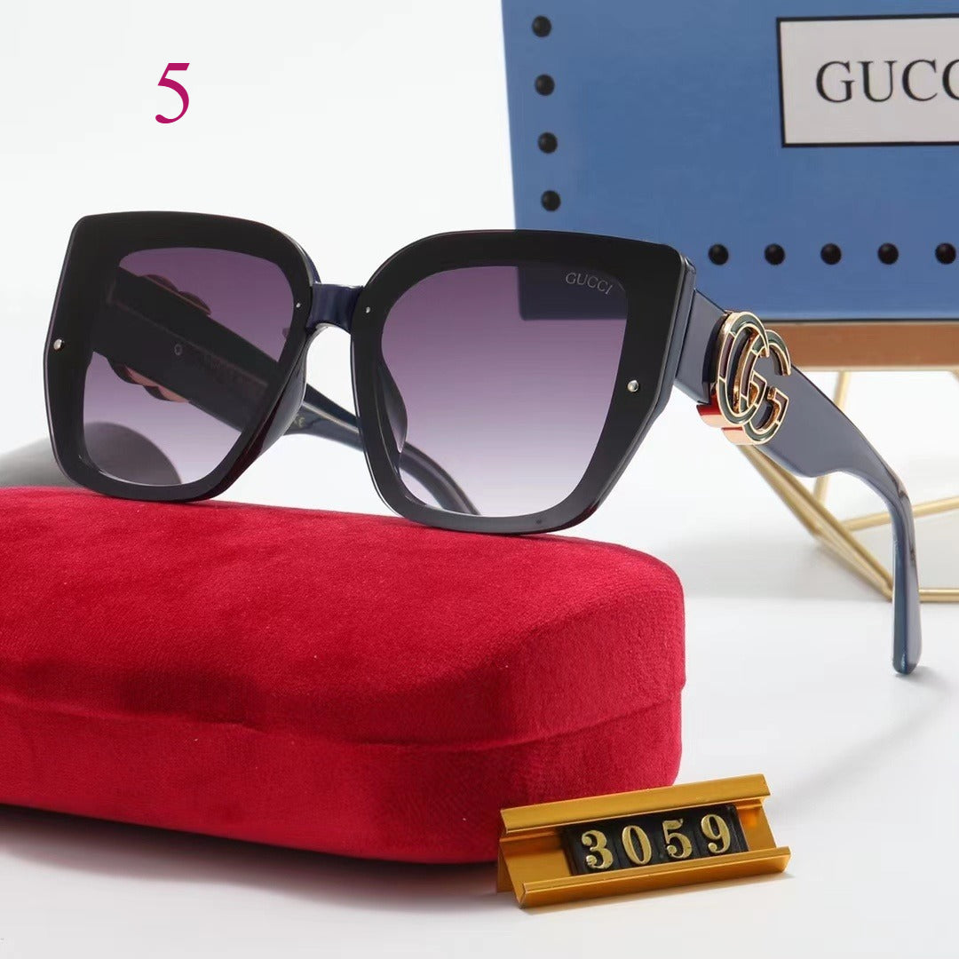 Oversized Soft-Square Sunglasses with Broad Frames