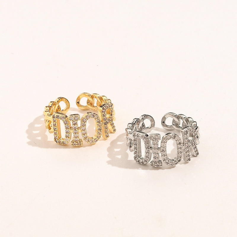 Copper Zirconium Real Gold Plated Ring,Rings Collection、D*or  Series