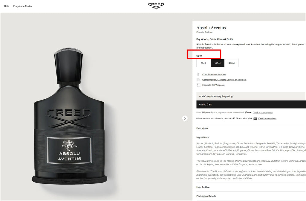 Absolu Aventus Eau de Parfum