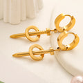 Set collana e orecchini in acciaio inossidabile 304
