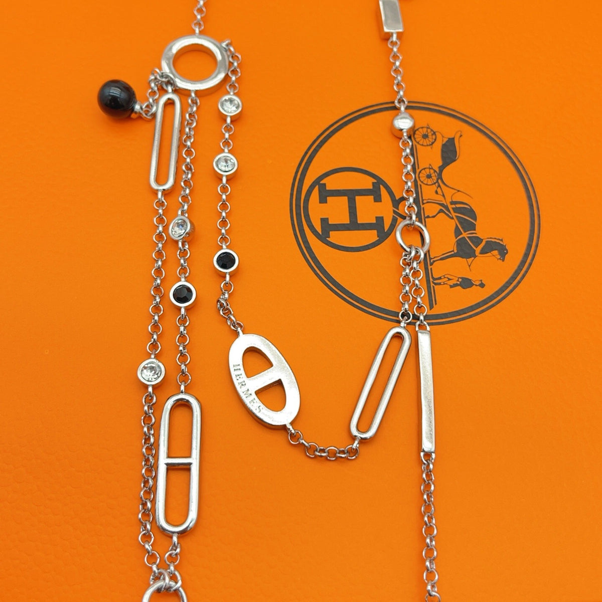 Mixed-Link Y-Drop Chain Necklace