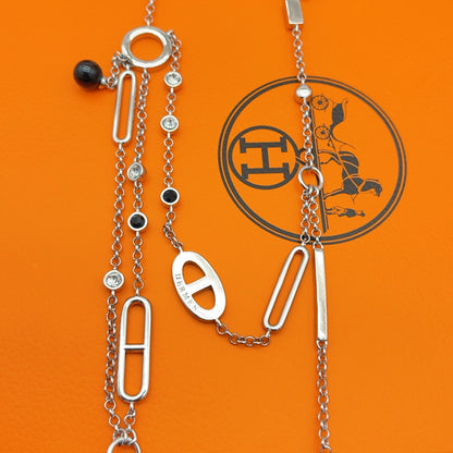 Mixed-Link Y-Drop Chain Necklace