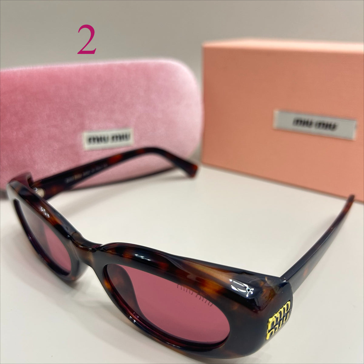 Oval Sunglasses with Thick Rounded Frames