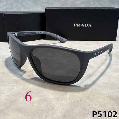 Wraparound Oval Sunglasses with Broad Frames