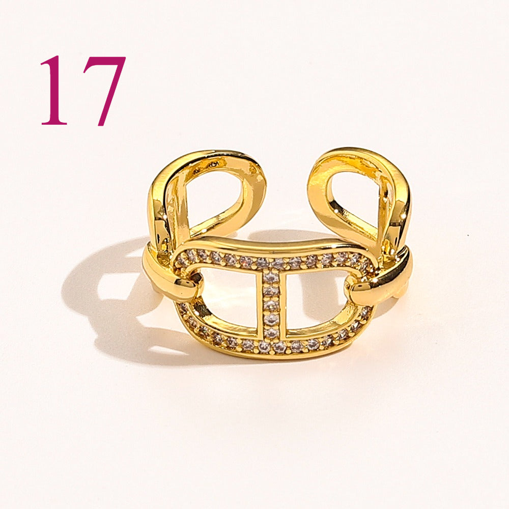 Fashion Open Adjustable Ring Collection、Rings Collection L*V Series、D*or Series、Y*L Series