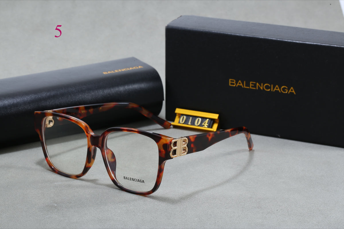 Flat-Top Square Sunglasses with Logo Hinges